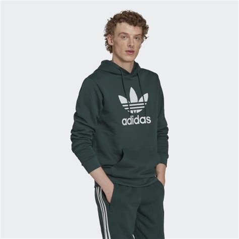 adidas trui retro groen|adidas Adicolor Classics Trefoil Hoodie .